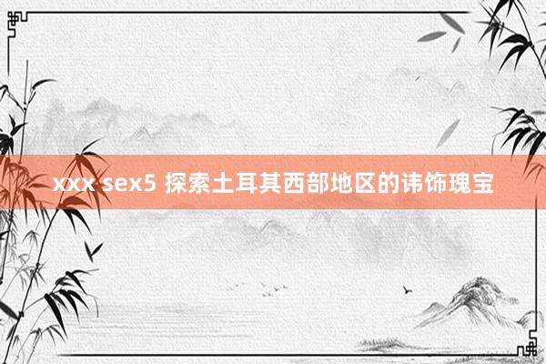 xxx sex5 探索土耳其西部地区的讳饰瑰宝