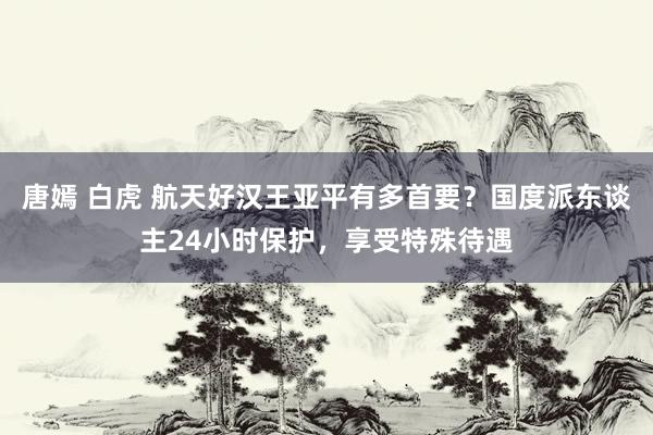 唐嫣 白虎 航天好汉王亚平有多首要？国度派东谈主24小时保护，享受特殊待遇