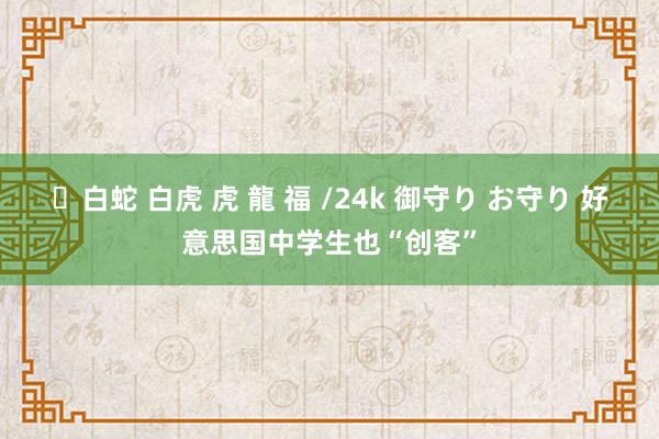 ✨白蛇 白虎 虎 龍 福 /24k 御守り お守り 好意思国中学生也“创客”